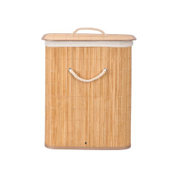 TOUTMETTRE BAMBOU RECTANGULAIRE TISSU NATUREL 60L