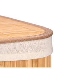 PANIER RECTANGULAIRE EN BAMBOU NATUREL 60L 