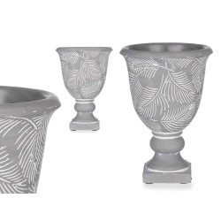 TASSE CIMENT FEUILLES 13X19,5 MOYEN