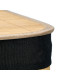 PANIER RECTANGULAIRE EN BAMBOU NOIR 60L 