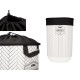 40L PLASTIC LAUNDRY BASKET WITH FABRIC CLOSURE 