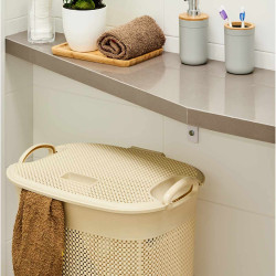 CESTO PARA ROUPA C/TAMPA 60L ANTRACITE 