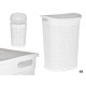PANIER LINGE AVEC COUVERCLE 60L BLANC 