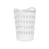 CESTO PLASTICO 50L C ASAS BLANCO