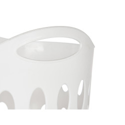 PANIER PLASTIQUE 50L AVEC ANSES BLANC 