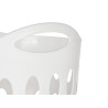 PANIER PLASTIQUE 50L AVEC ANSES BLANC 