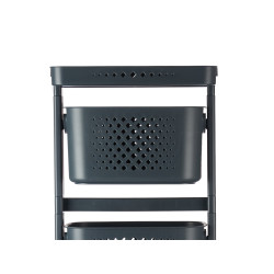 ANTHRACITE PLST CLOTHES ORGANIZER 3 HEIGHTS WHEELS