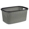 CESTA PLASTICA RATTAN VESTITI 36L GRIGIO