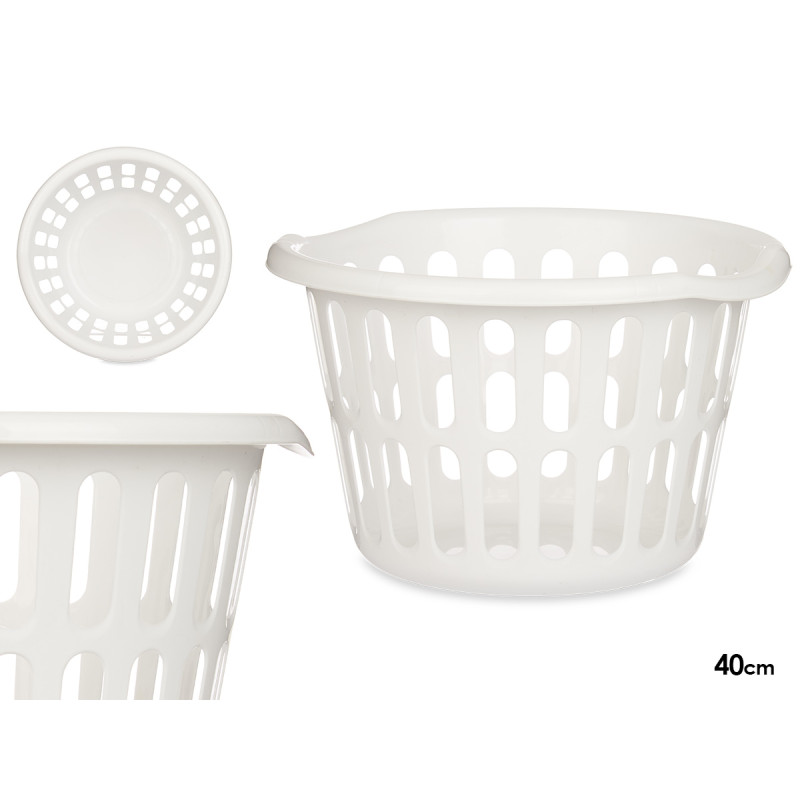 CESTO REDONDO 40CM DIAM BRANCO