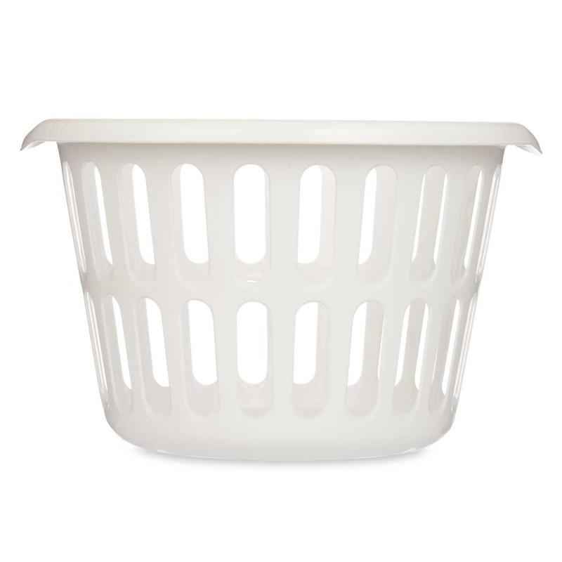 ROUND BASKET 40CM DIAM WHITE OPENWORK 