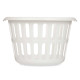 ROUND BASKET 40CM DIAM WHITE OPENWORK 