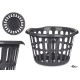 ROUND BASKET 40CM DIAM ANTHRACITE OPENWORK 
