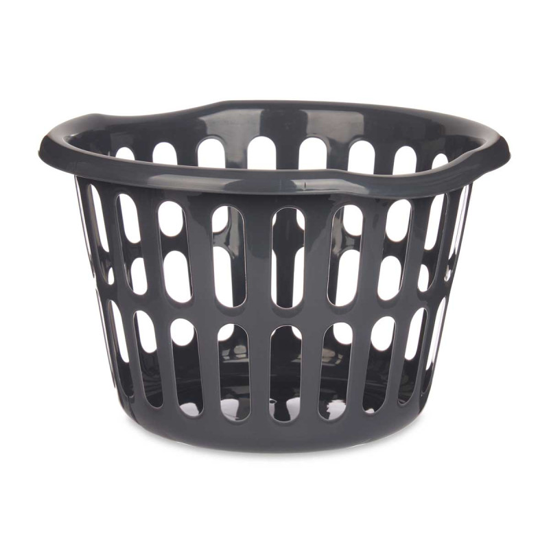 ROUND BASKET 40CM DIAM ANTHRACITE OPENWORK 