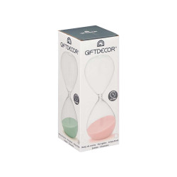 OROLOGIO SABBIA 25CM ASS 3 COL PASTEL 45 MIN APROX