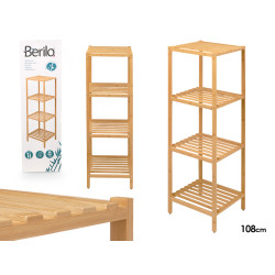 ESTANTERIA BAMBU 4 ESTANTES