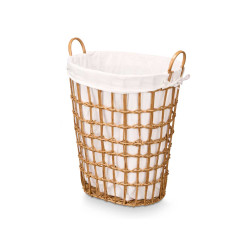 OVAL BASKET WITH  HANDLES NATURAL