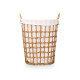 OVAL BASKET WITH  HANDLES NATURAL