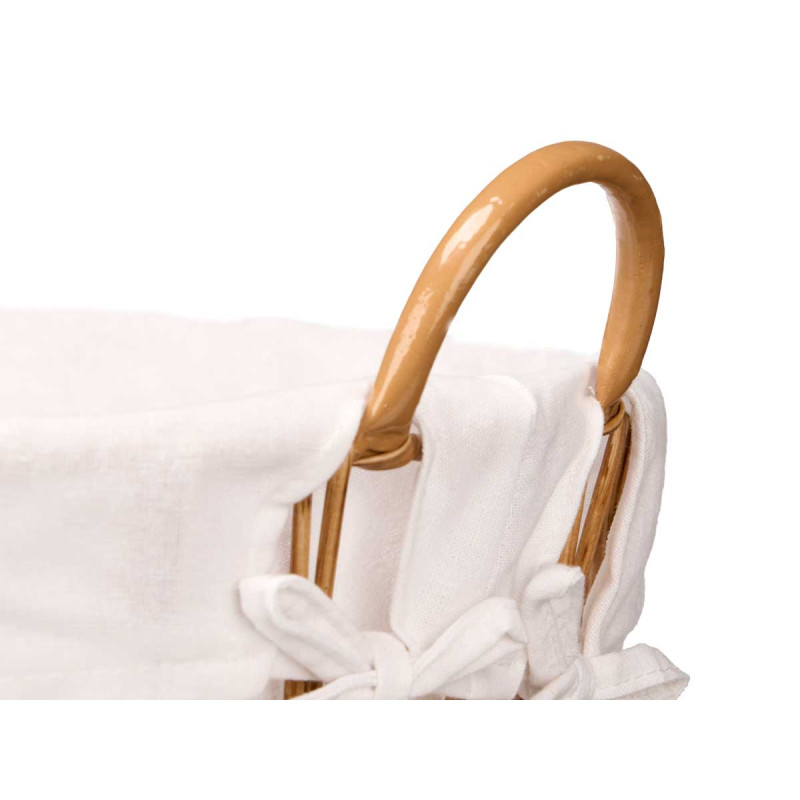 PANIER OVALE BAS AVEC POIGNÉES NATUREL