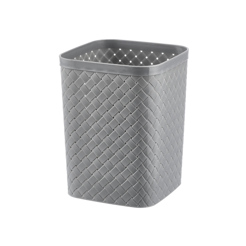 PAPELERA CUADRADA GRIS