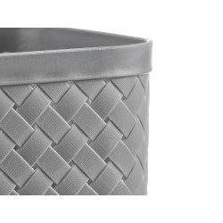 POUBELLE CARRÉ GRIS