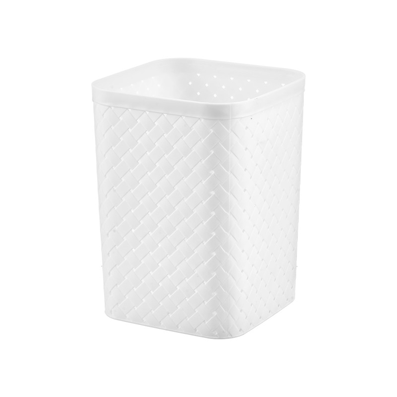 BALDE LIXO QUADRADO BLANCO