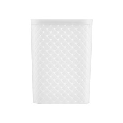 PAPELERA CUADRADA BLANCA