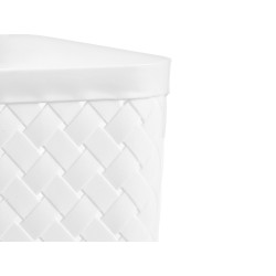 POUBELLE CARRÉ BLANC