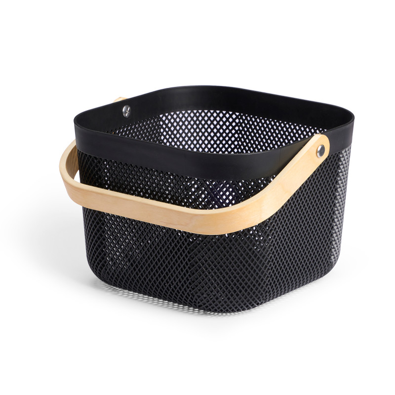 PANIER POLYVALENT NOIR CARRÉ POIGNÉE