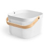 PANIER POLYVALENT BLANC CARRÉ POIGNÉE