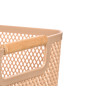 CESTA PLASTICO ASA BAMBU BEIGE 36X22CM