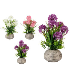 ROUND RUSTIC POT ASSORT 3 COLOURS