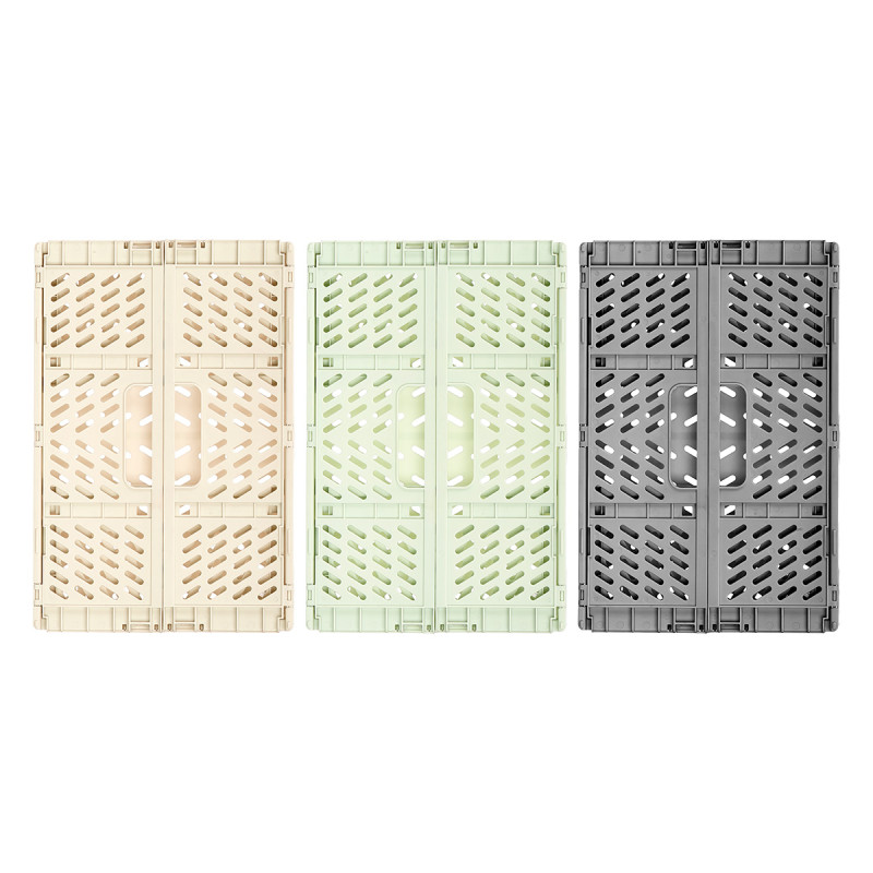 FOLDABLE PLASTIC BOX 30X20CM ASRT 3 COLOR