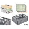 CAIXA DE PLÁSTICO DOBRÁVEL 40X30CM SORT 3 COR