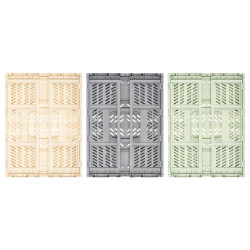 CAJA PLEGABLE PLASTICO 40X30CM SURT 3 COL