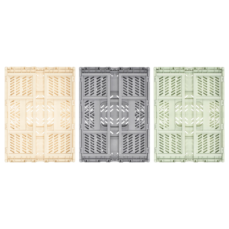 CAJA PLEGABLE PLASTICO 40X30CM SURT 3 COL