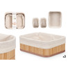 SET 3 ORGANISEURS EN BAMBOU BLANC 2 TAILLES
