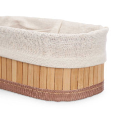 SET 3 ORGANISEURS EN BAMBOU BLANC 3 TAILLES