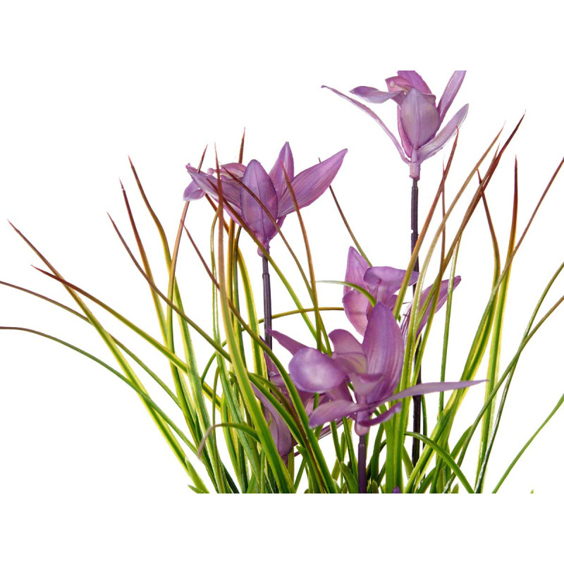VASO ENVELHECIDO COM FLORES SORT 3 CORES
