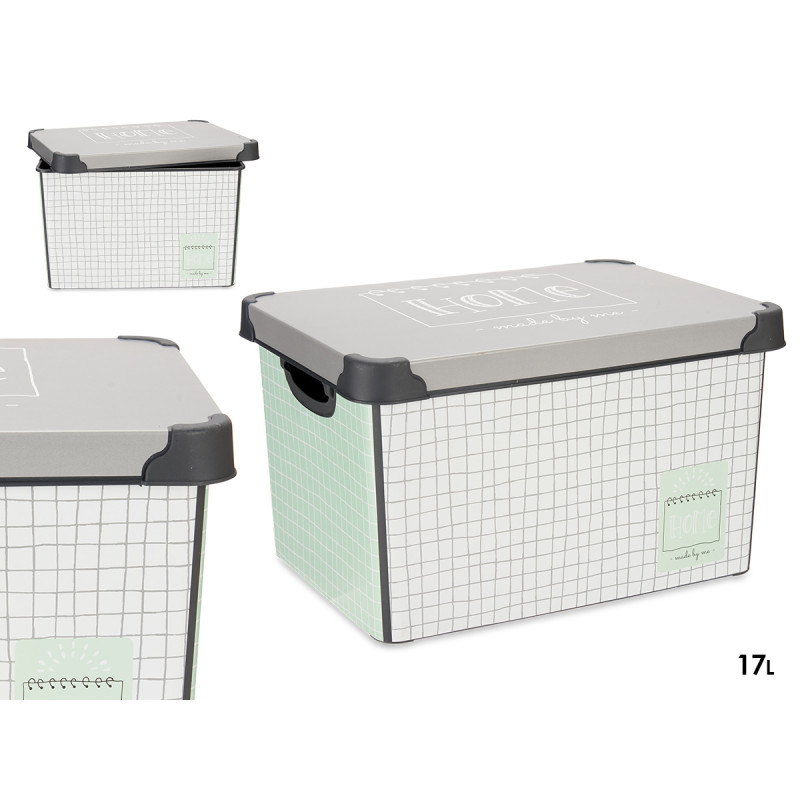 BOITE PLASTIQUE 17L HOME AVEC ANSE