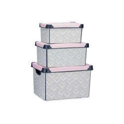 SET 3 PCS BOITES PLASTIQUE VIBES