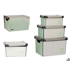 SET 3 PCS BOITES PLASTIQUE HOME