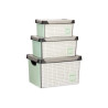 SET 3 PZS CAJAS PLASTICO HOME