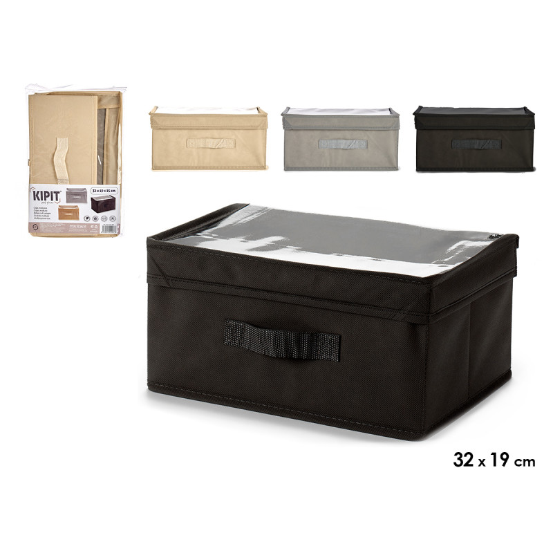 STORAGE BOX NONWOVEN 32X19X15 MIX 3 COL
