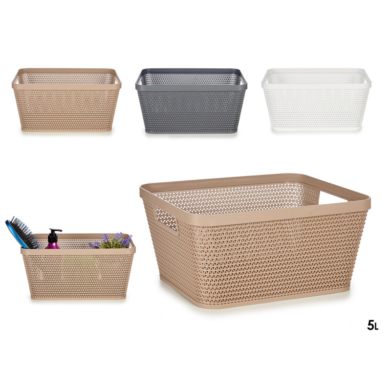 CESTA MULTIUSO RECTANGULAR MEDIANA SURT 3 COL