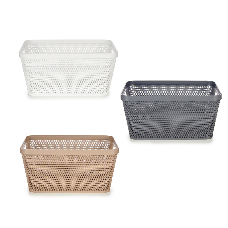 MEDIUM MULTIFUNCTIONAL RECTANG BASKET 3 COLORS 