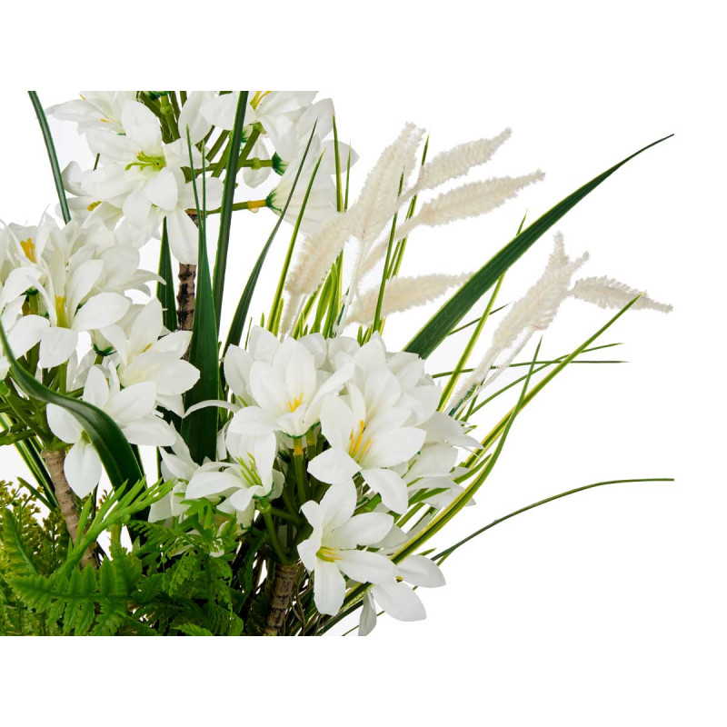 VASO BOLA GIGANTE COM FLORES SORT 3 CORES