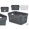 STORAGE BASKET L SET 2 COLORS CIRCLES 