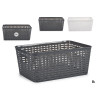  STORAGE BASKET L HANDLE SET 2 COLORS BRAIDED