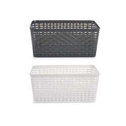  STORAGE BASKET L HANDLE SET 2 COLORS BRAIDED