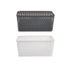  STORAGE BASKET L HANDLE SET 2 COLORS BRAIDED
